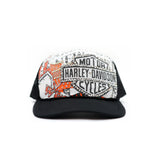 HARLEY COLLAGE TRUCKER HAT