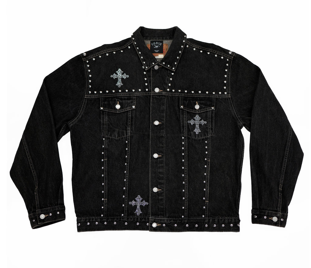 STUDDED DENIM JACKET