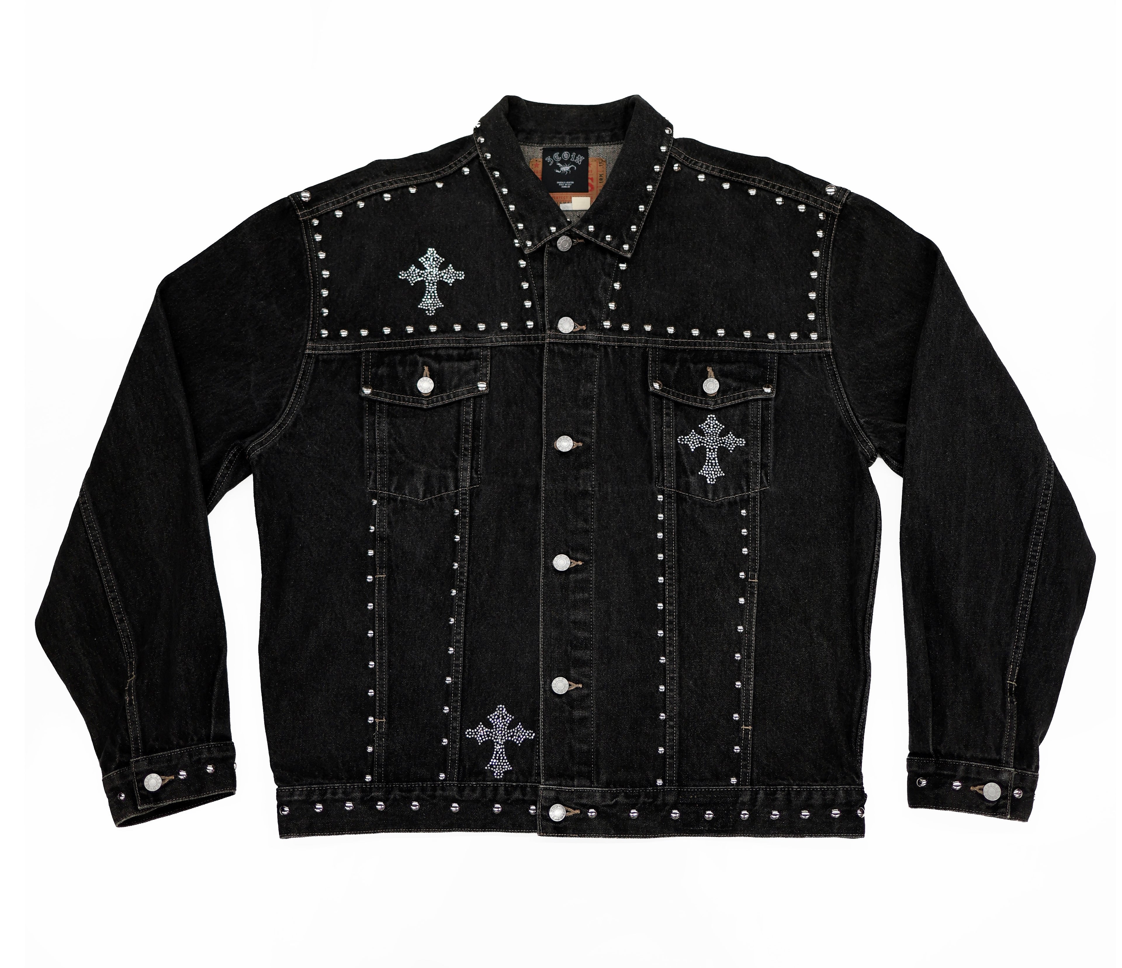 STUDDED DENIM JACKET