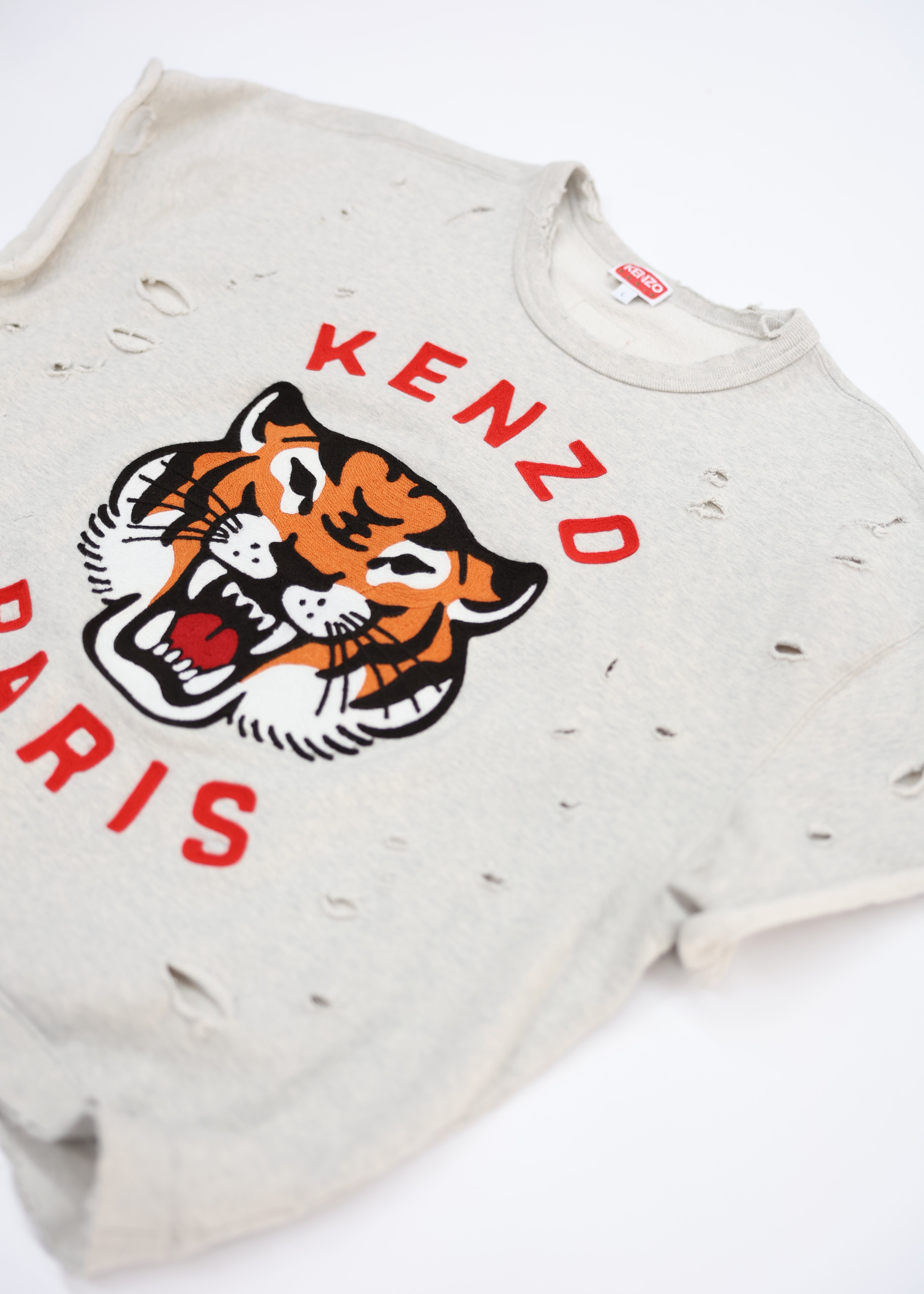KENZO CUT-OFF SWEATER