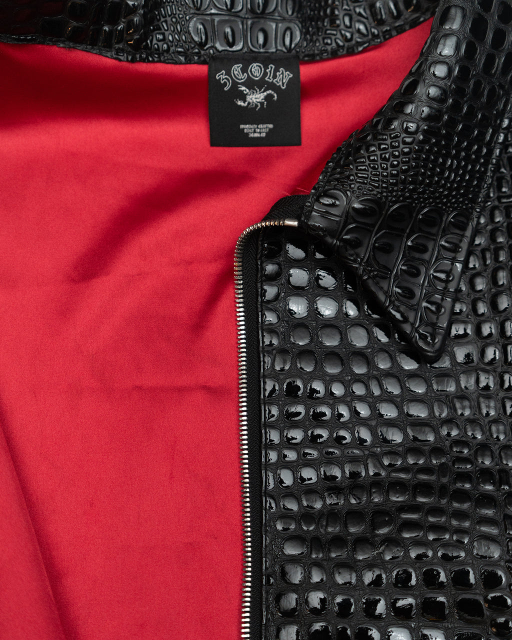 Leather Zip-Up Jacket
