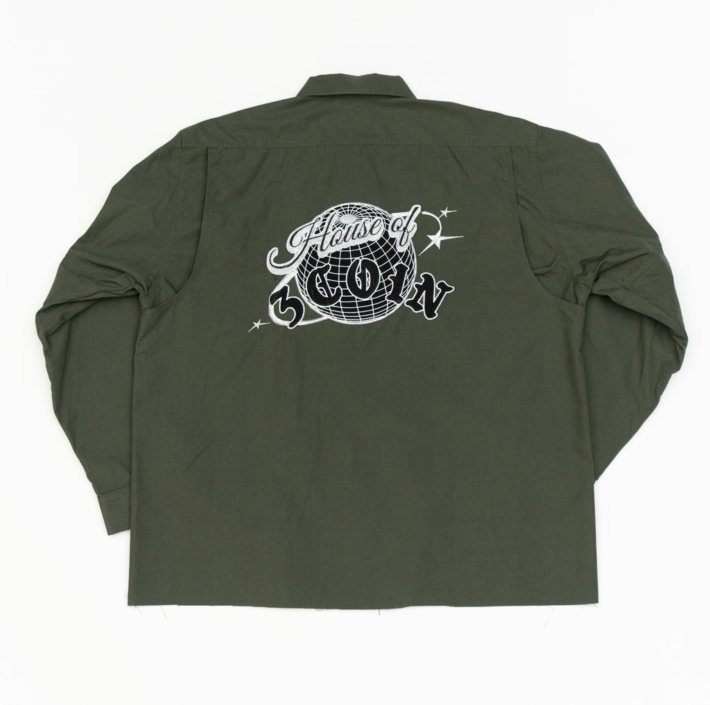 Embroidered Military Jacket