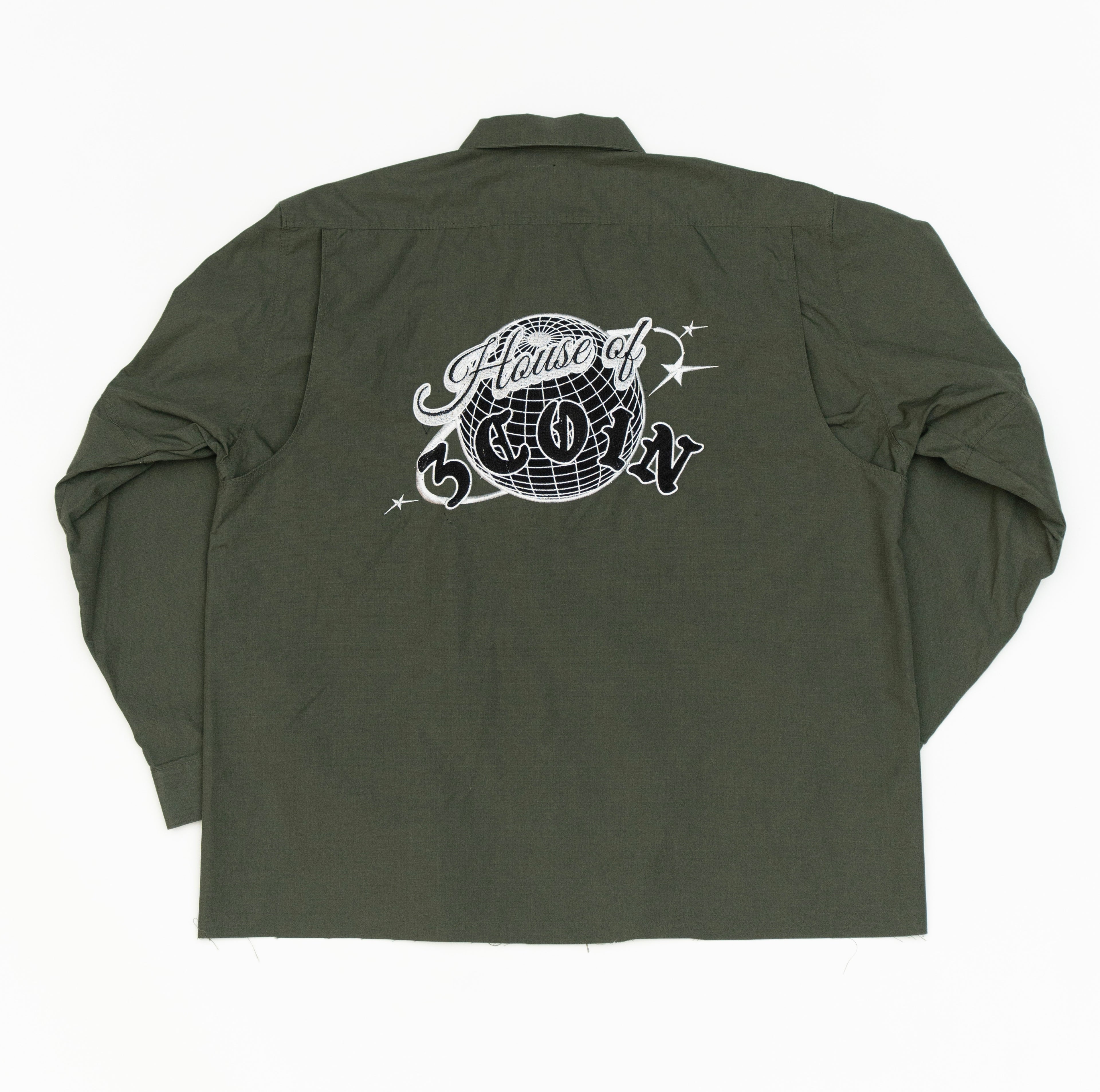 Embroidered Military Jacket