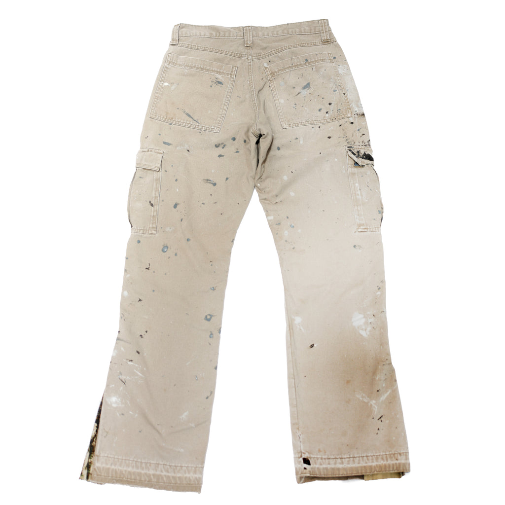 FLARED SPLATTER CARGO PANT