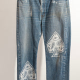 SCREEN PRINTED DENIM