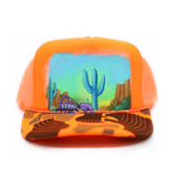 HAND-PAINTED TRUCKER HAT