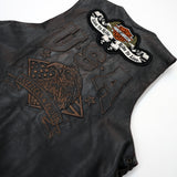 UNIK PINNED LEATHER VEST