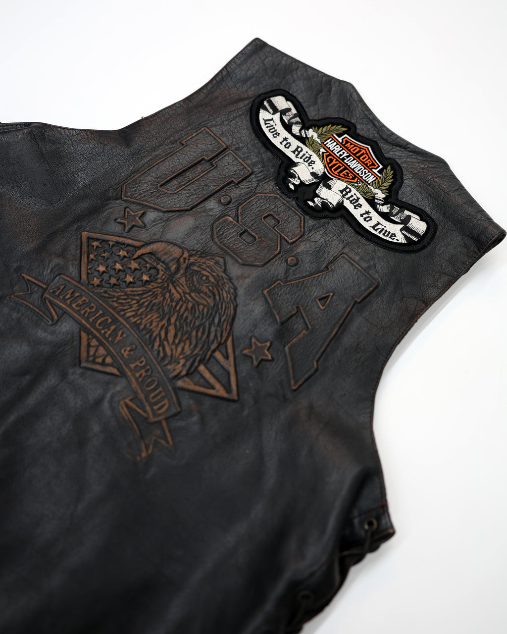 UNIK PINNED LEATHER VEST