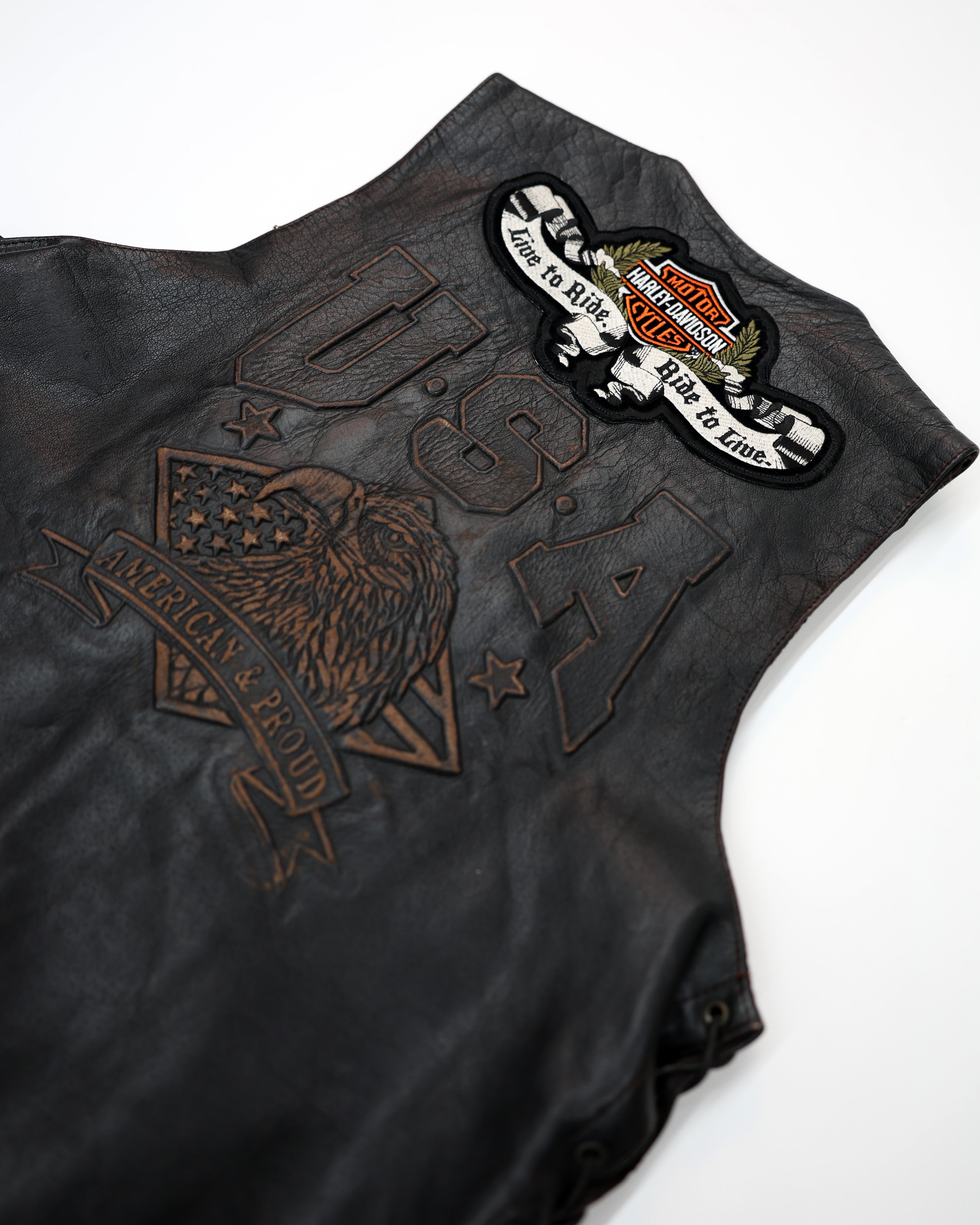 UNIK PINNED LEATHER VEST