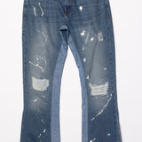 Distressed Splatter Denim