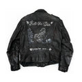 STUDDED & PAINTED LEATHER JACKET