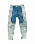 Leather Blue Biker Pant