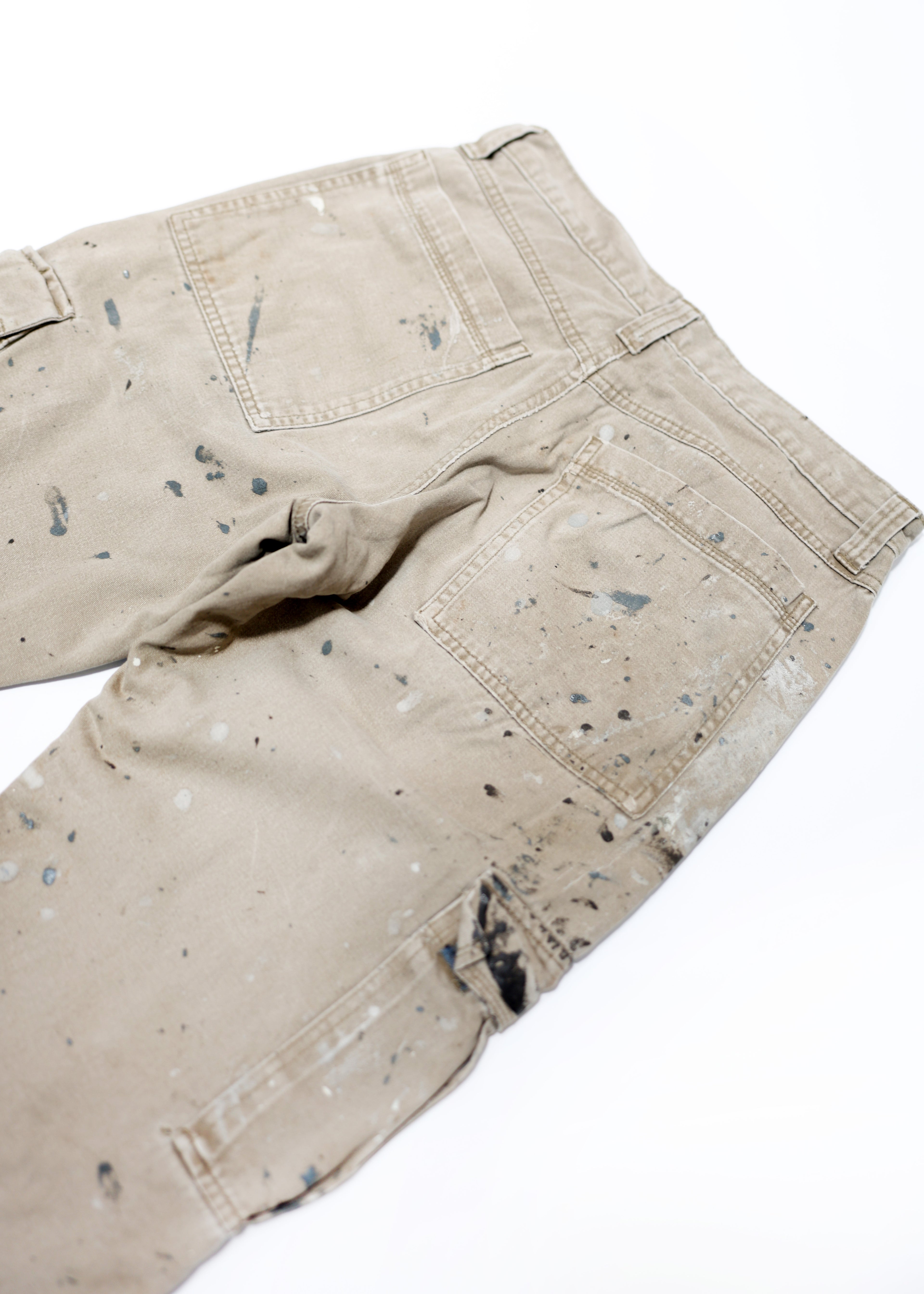FLARED SPLATTER CARGO PANT