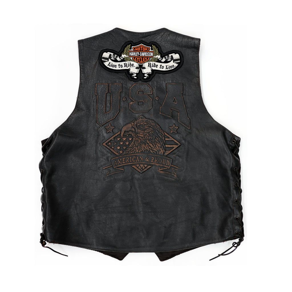 UNIK PINNED LEATHER VEST