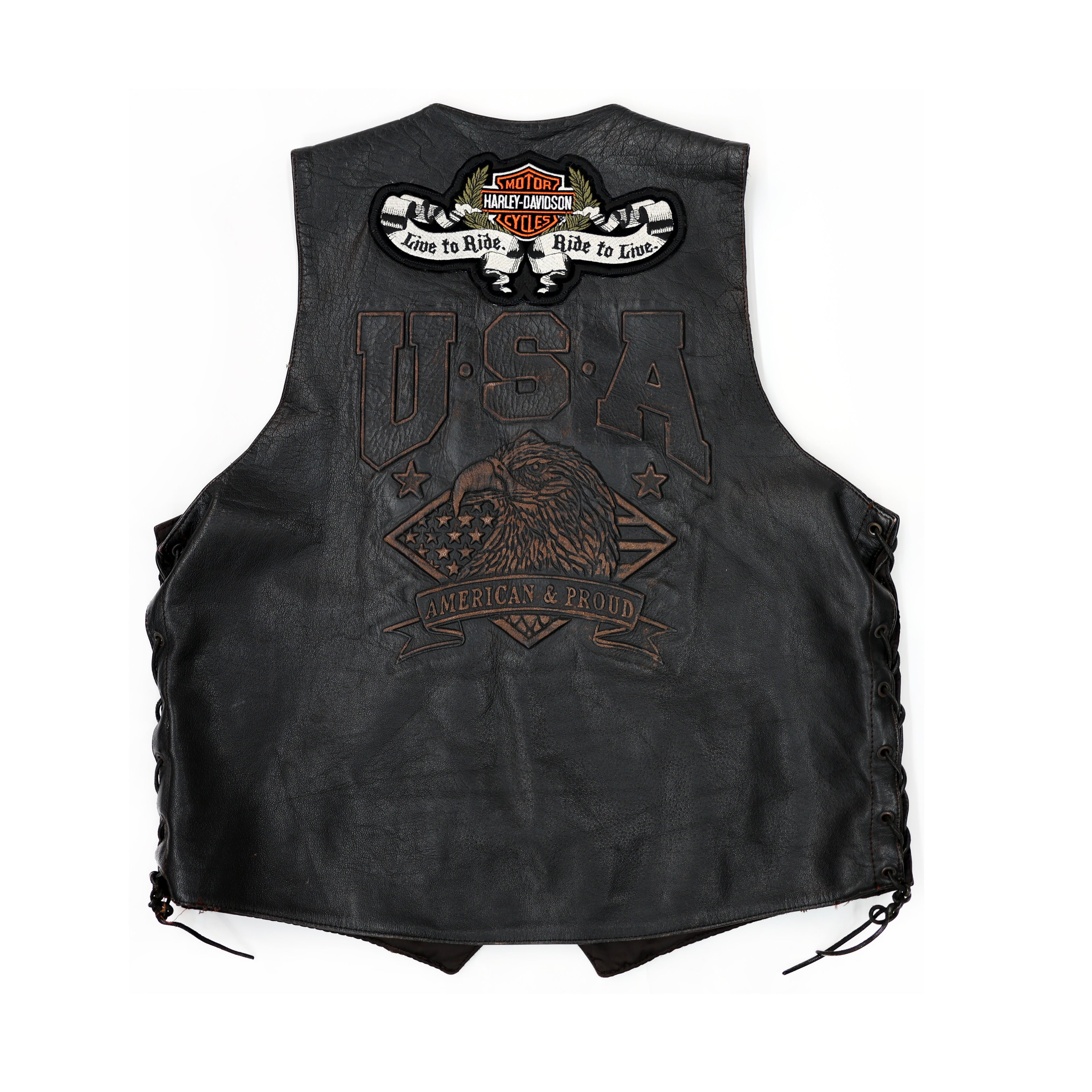UNIK PINNED LEATHER VEST