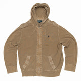 Patched Zip-up Hoodie