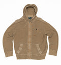 Patched Zip-up Hoodie