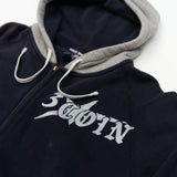 Navy Zip Up Hoodie