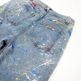 PAINT SPLATTER DENIM SHORTS