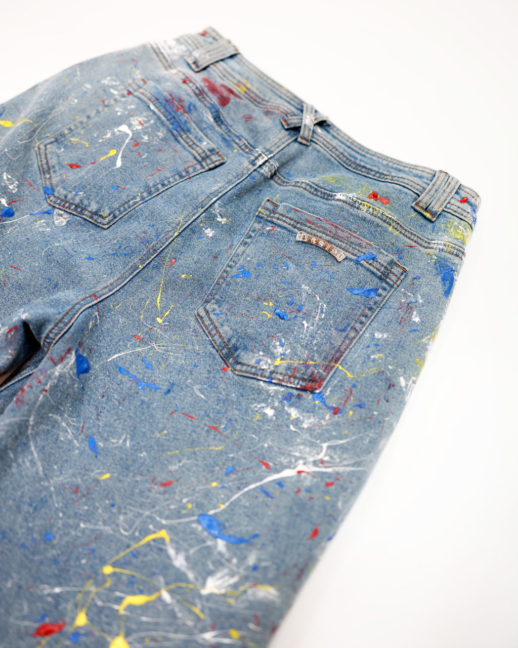 PAINT SPLATTER DENIM SHORTS