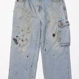 Lightwashed Cargo Pants