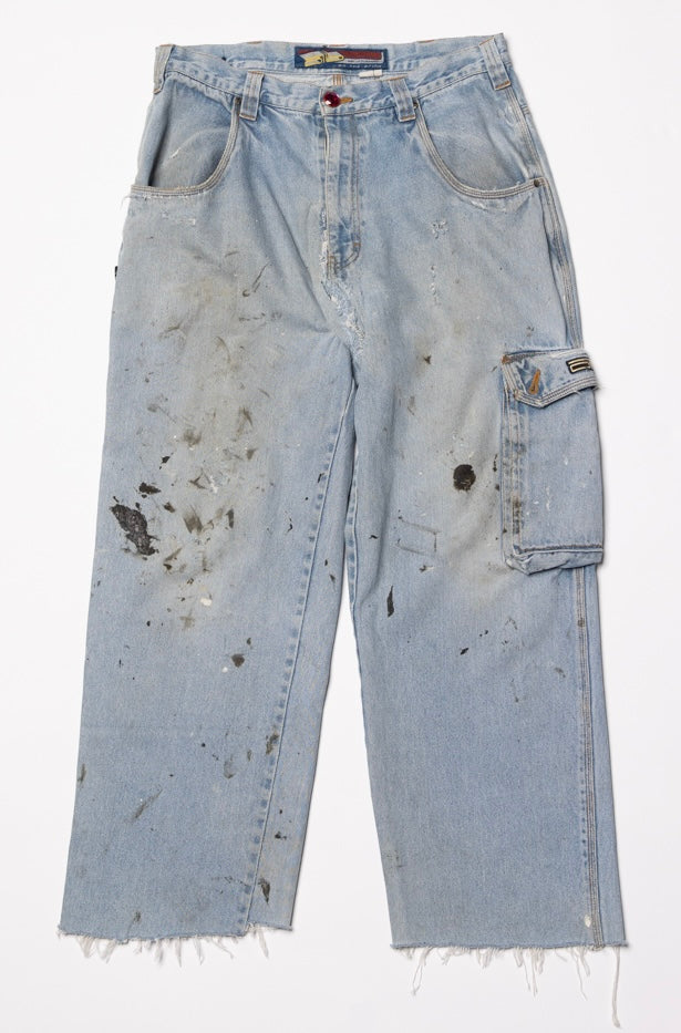 Lightwashed Cargo Pants