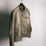 JUST-US MC MOTORCYCLE CLUB CLUB PATCH VINTAGE LEATHER JACKET